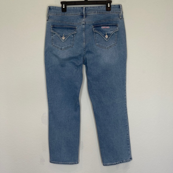 Hudson Los Angeles Jeans Women's Size 12 Blue Straight Leg Medium Wash - Picture 5 of 14